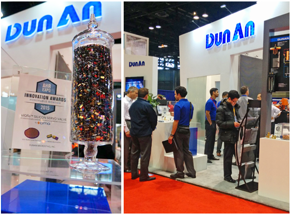 DunAn Microstaq,Inc. (DMQ) exhibits at the 2015 AHR Expo at booth #5689